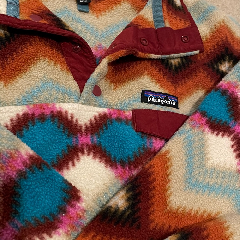 Patagonia Geometric Synchilla Snap Fleece